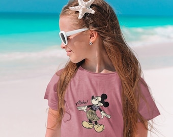 Kids Hawaiian Mickey Mouse T-Shirt, Mickey Aloha, Mickey Family, Disney Shirts, Disneyland, Disney World Shirt, Matching Family Disney Shirt