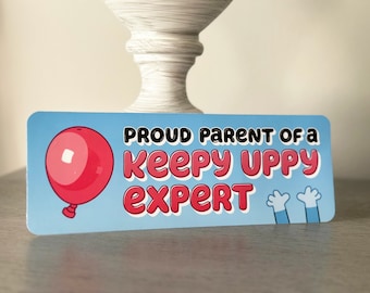 Bluey Proud Parent of a Keepy Uppy Expert Bumper Sticker