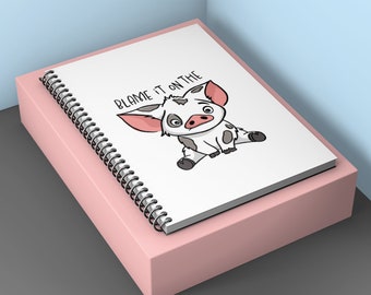 Moana Pua Pig Spiral Notebook - Ruled Line