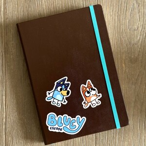 Bluey, Bingo, Bandit & Chilli Heeler, Vinyl Die-cut Sticker Sheet ...