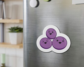Purple Berries Die-Cut Magnet