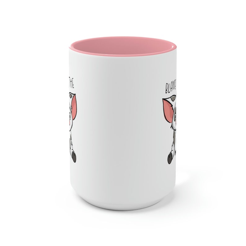 Moana Accent Mug, Pua Accent Mug, Blame It On The Pig Mug, Disney Mug, Disneyland Mug, Disney World Mug, Matching Family Disney Mugs imagen 6