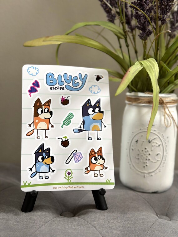 Bluey Inspired Unicorn Unicorse Decal Available In Black Or White - Foto 5