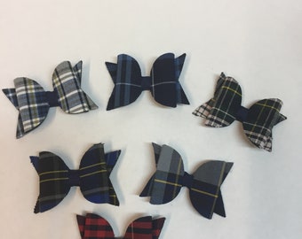 School Uniform Plaid Hair Bow, Butterfly Style