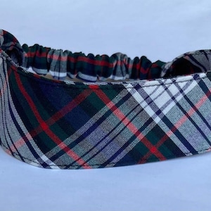 School uniform Back to School uniform plaid 49/Navy, Red, white. Soft Elastic headband. Bows for Girls