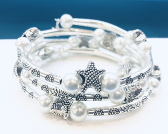 Shining Starfish Wrap Bracelet