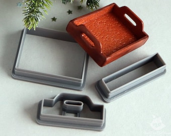 Miniature Kitchen Tray Cutter: 3D Printed PLA Plastic Option 1