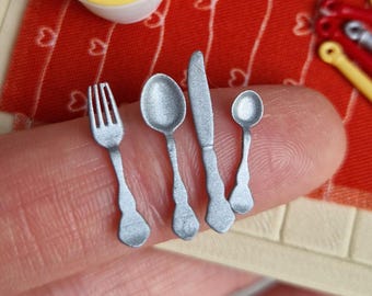 Miniature cutlery set/Dollhouse Set