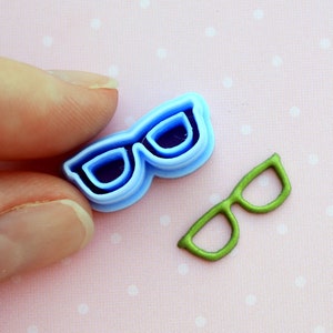 Custom cutter/Printed to ORDER/Miniature cutter Glasses. PLA plastic. Polymer clay \ Polymer decor