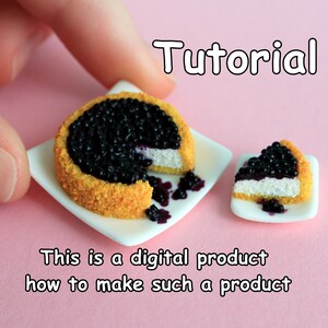 Tutorial with video lesson \Miniature berry cake\Digital goods\How to make\Working with polymer clay\Modeling
