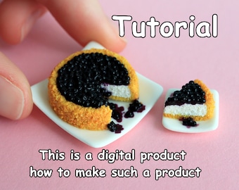 Tutorial with video lesson \Miniature berry cake\Digital goods\How to make\Working with polymer clay\Modeling