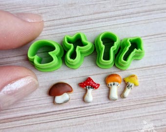 Mushroom Cutter Set: 3D Printed PLA Plastic, (number 1)