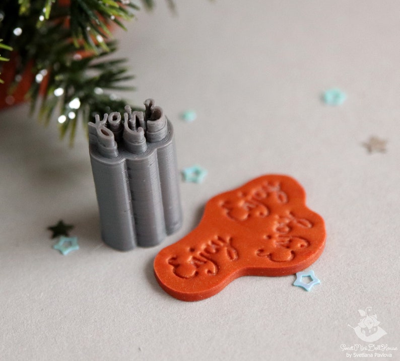 Custom Stamp/printed to Order/miniature Stamp enjoy. PLA Plastic