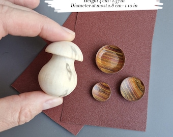 Miniature Plate and Bowl Push Small Mold N1 for Polymer Clay – Dollhouse Tableware Tools