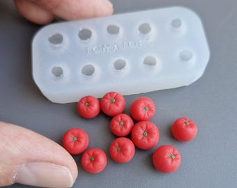 Miniature Tomato Mold | Polymer Clay Vegetable Tool (6-7mm)