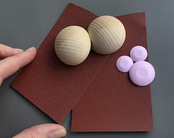 Miniature Plate Push Molds for Polymer Clay – 1:12 Dollhouse Tableware Tools 2 piece
