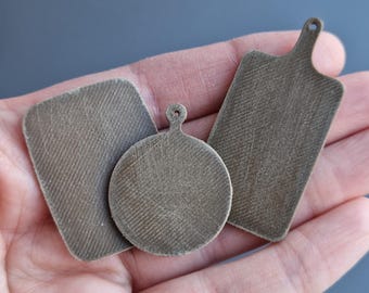 Miniature Cutting Boards, PLA 3D Printed Dollhouse Kitchen Accessories
