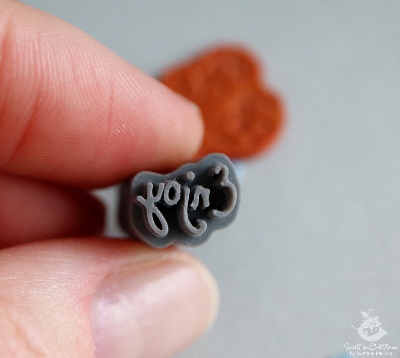 Custom Stamp/printed to Order/miniature Stamp enjoy. PLA Plastic