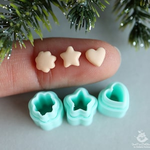 Personalisierte Ausstechförmchen/Druck auf Bestellung/Set 3 Stück/Miniatur-Cookies