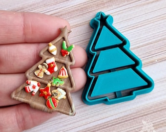 Weihnachtsbaum Ausstechform: 3D Gedruckt PLA Kunststoff Option 33