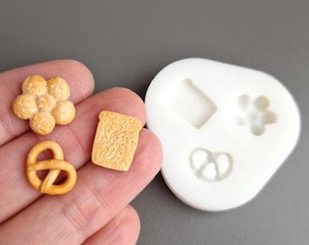 Miniature Bakery Silicone Mold: Polymer Clay, Resin, Food Safe
