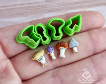 Mushroom Cutter Set: 3D Printed PLA Plastic, (number 3)