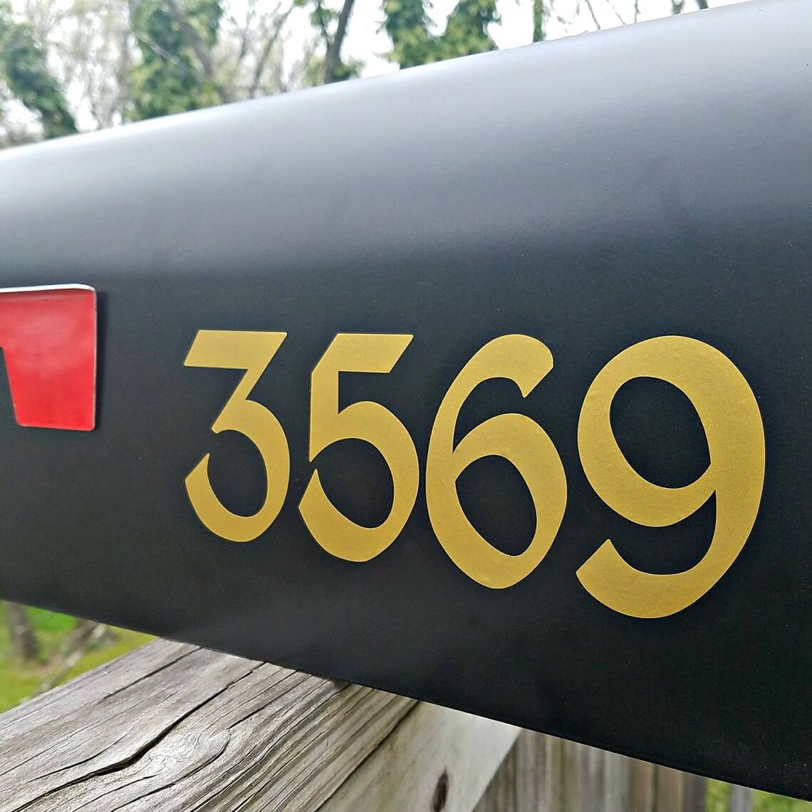 Vintage Mailbox Numbers Mailbox Decals 2 sets Etsy