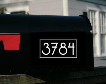 Modern Mailbox Numbers (2 sets) | Ultramodern Number Decals