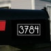 Modern Mailbox Numbers (2 sets) | Ultramodern Number Decals 