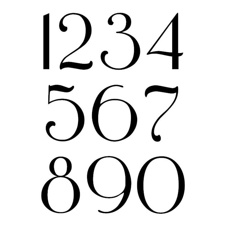victorian mailbox numbers mailbox decals 2 sets etsy