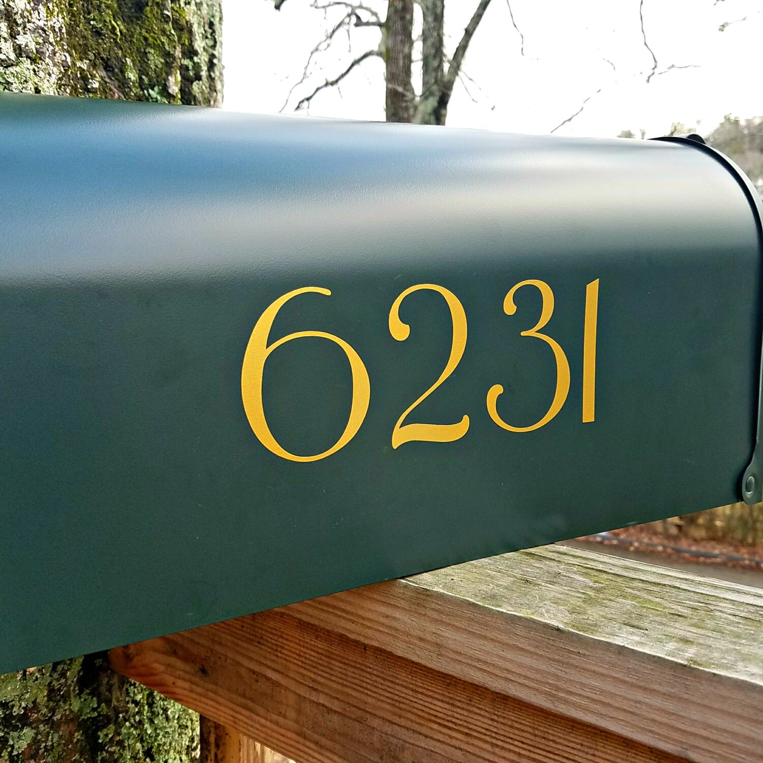 Victorian Mailbox Numbers Mailbox Decals 2 Sets Etsy