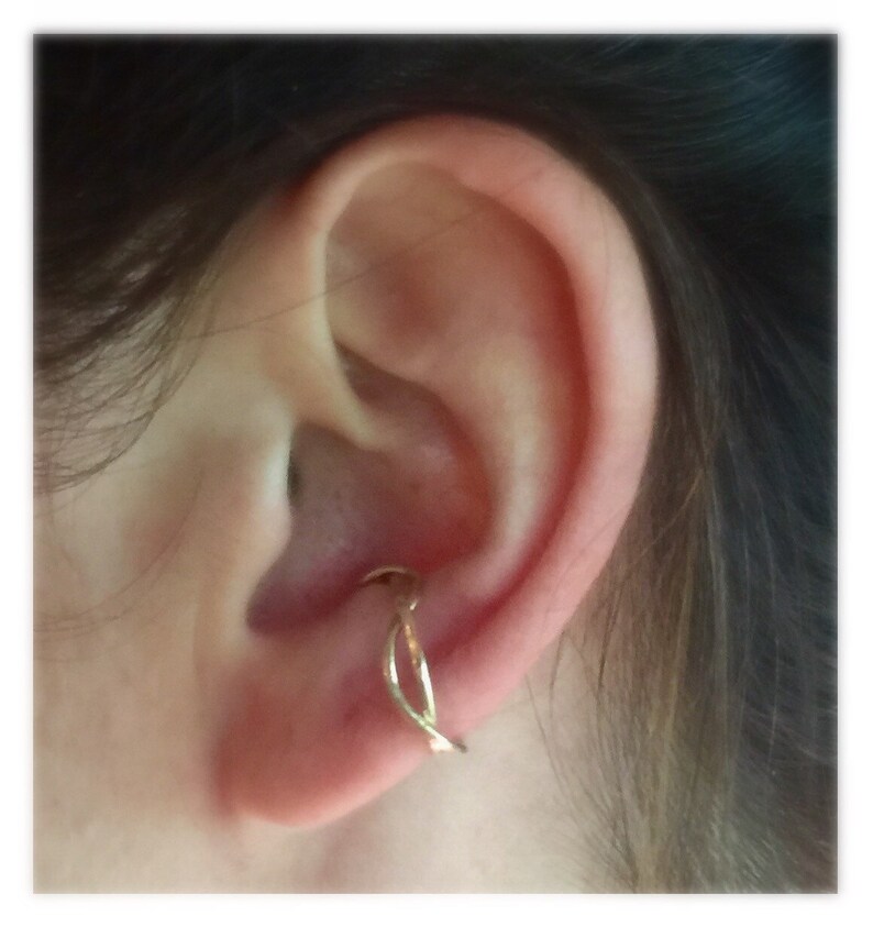 Gold Crisscross Orbital Hoop Orbital Piercing Cartilage Etsy