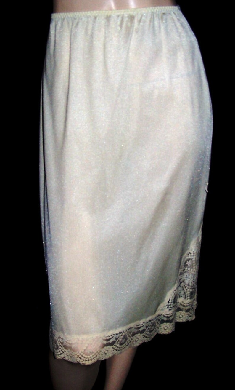 Size S VASSARETTE HALFSLIP LightYellow Nylon Side/Hem Etsy