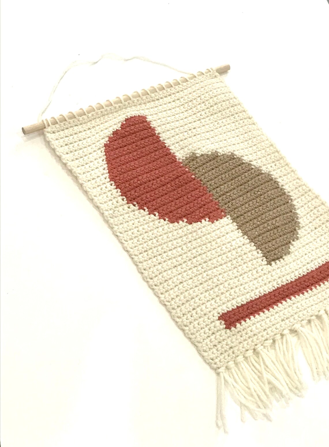 Crochet Pattern Boho Wall Hanging Minimalist Sunrise  