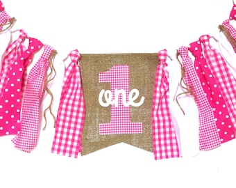 Teddy Bear Picnic Birthday Banner High Chair Highchair Garland Some Bunny Is One Peter Rabbit First Decor Pink Gingham Spring Girl