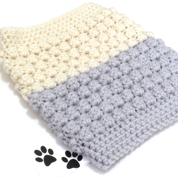 Dog Crochet Pattern Scarf DIY Neck Warmer Pattern Crochet Neckwarmer Cowl Pet Cat Christmas Scarf Pattern Snood Infinity Pattern Clothes