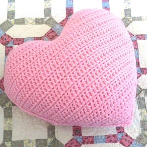 Heart Crochet Pattern Heart Pillow Crochet Pillow Crochet DIY Nursery Room Decoration Home Decor Valentine Crochet Pillow Pattern Cushion