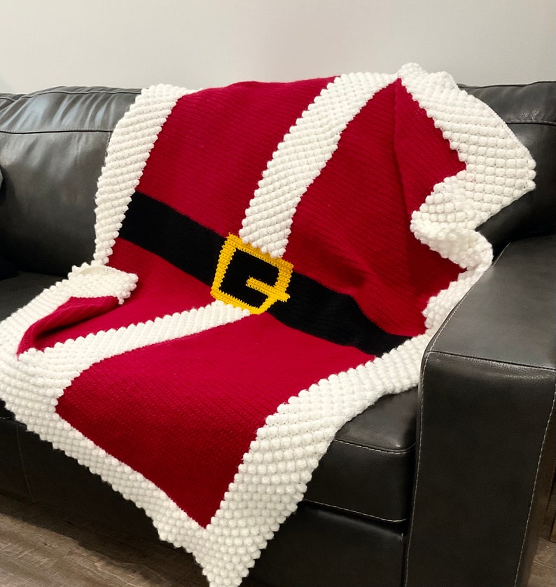 Santa Crochet Blanket Pattern Christmas Santa Claus Crochet Etsy Canada