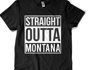 T-shirt parodie tout droit sorti du Montana Drôle Tous les états disponibles Helena Bobcats Grizzlies Yellowjackets