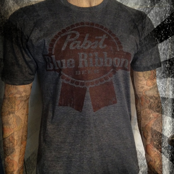 Pabst Blue Ribbon Vintage look T shirt all sizes Small Medium Large XL XXL XXL