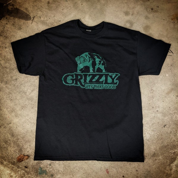 Grizzly dip Snuff Tobacco T shirt black all sizes