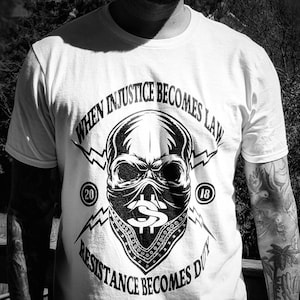 When injustice becomes law  T shirt Corporate Sellout hipster