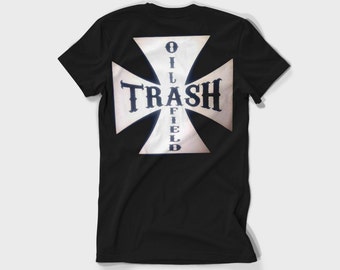 Oilfield Trash Roughneck T shirt black all sizes  Cross