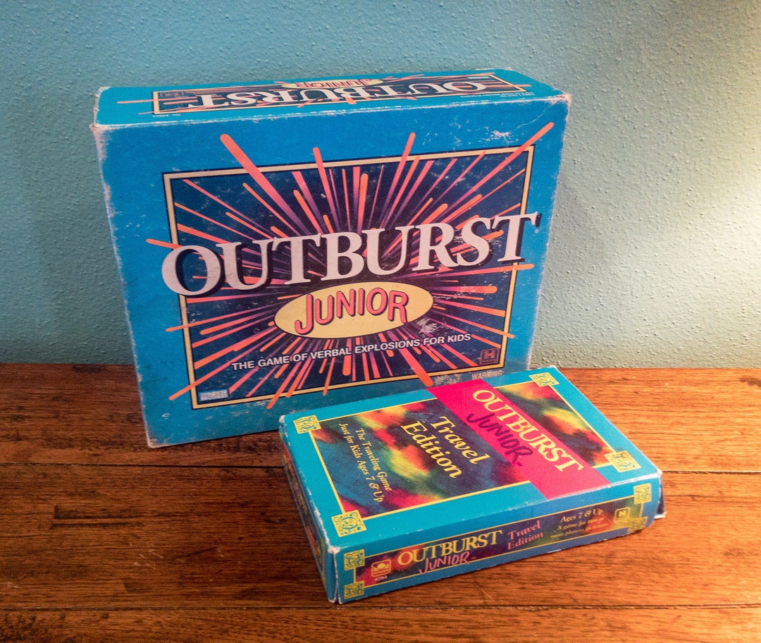 Outburst Jr. 90s Trivia Board Game and Outburst Jr. Travel Edition by ...