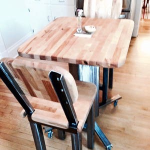 Dining Set. Butcher Block. image 4