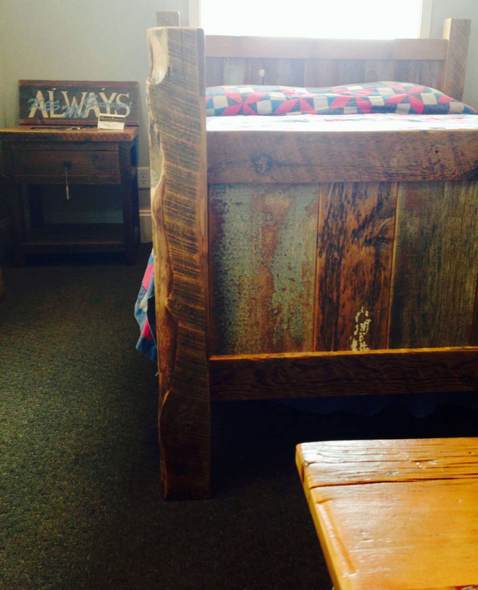 Reclaimed Barnwood Bed Frame Etsy