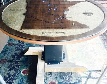 Tabla de mapas grabados