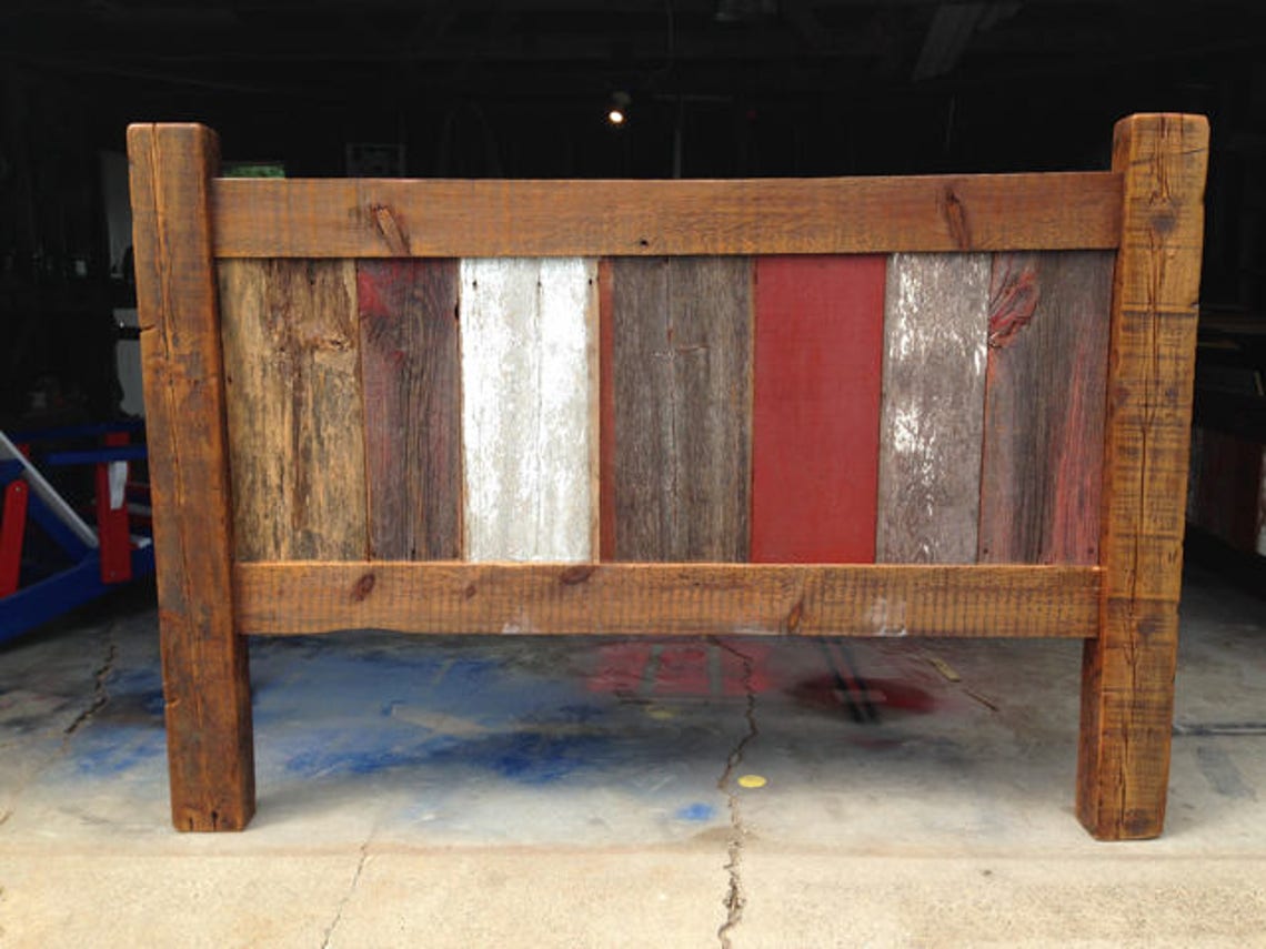 Reclaimed Barnwood Bed Frame Etsy