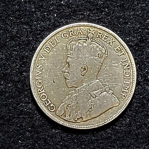 Newfoundland Silver 50 Coin King George V  1918C Canada