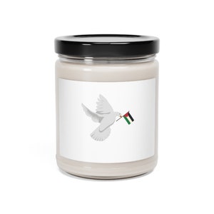 Palestine peace bird - Scented Soy Candle, 9oz